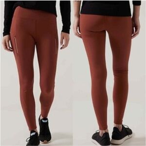 Athleta Rainer Leggings Rust Burnt Orange Plus Size 3X Outdoor Hiking Camping
